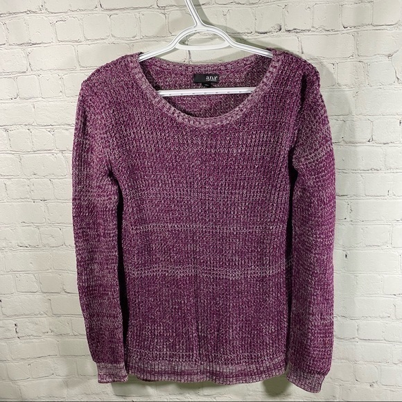 Ana A New Approach Purple Scoop Neck Sweater XL - Picture 9 of 9